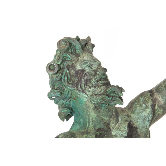 Italian Grand Tour Bronze Sculpture “Dancing Faun of Pompeii” After Antique For Sale - Image 11 of 18