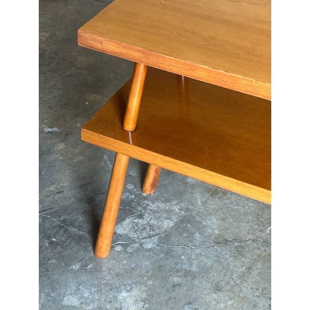 Widdicomb 1950s t.h. Robsjohn-Gibbbings for Widdicomb Tiered Console Table For Sale - Image 4 of 12