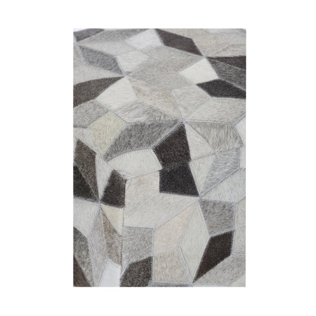 Transitional Shine Bright Like A Diamond Pouf For Sale - Image 3 of 3