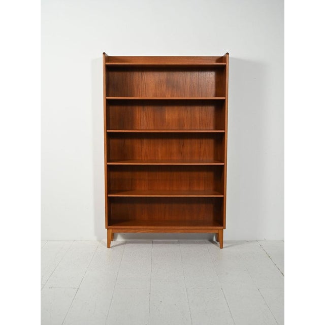 Brown Scandinavian Teak Bookcase by Ferdinand Lundquist, 1960s For Sale - Image 8 of 8