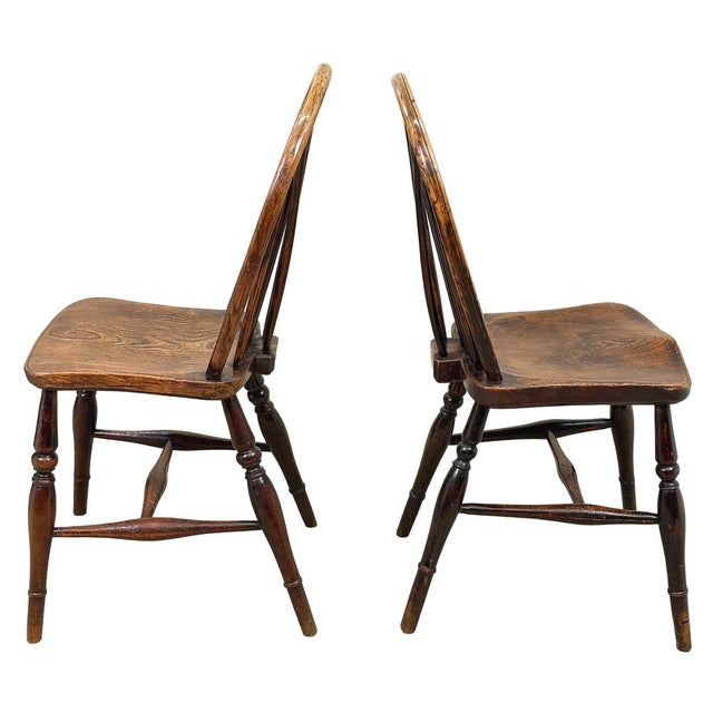 Mid 19th Century Antique Kitchen Farmhouse Dining Chairs, 1840, Set of 6 For Sale - Image 5 of 17