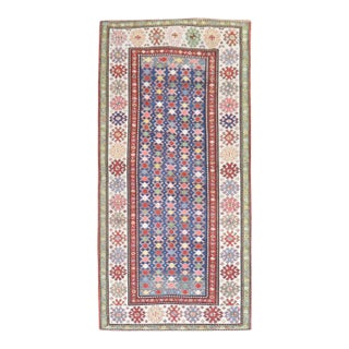 Caucasian Kuba Small Antique Runner - 3'4" x 7'6" For Sale