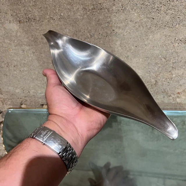 1960s Wmf Modernist All Purpose Bowl Fraser's Stainless For Sale - Image 9 of 9