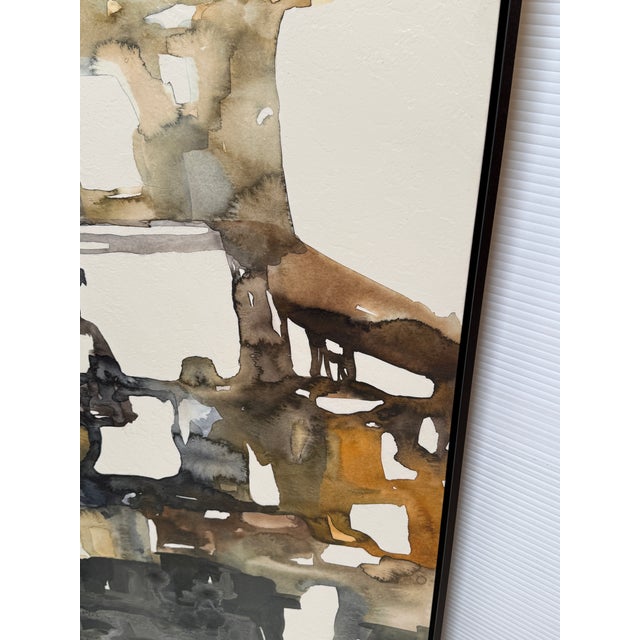 White Beverly Fuller for Crate & Barrel "Semblance of Order" Framed Reproduction Wall Art Print For Sale - Image 8 of 12