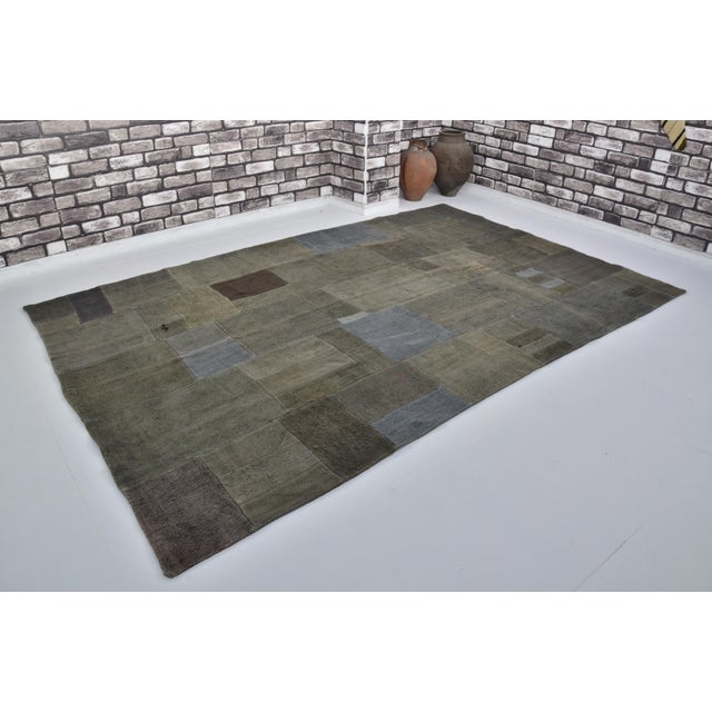 Turkish Oushak Vintage Handmade Hemp Rug For Sale - Image 3 of 9