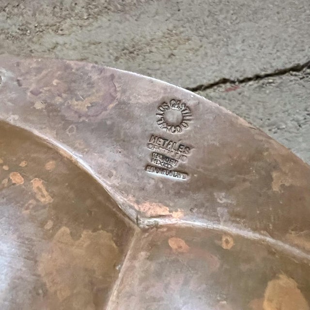 1950s 1950s Los Castillo Decorative Bronze Fish Shaped Bowl Taxco Mexico For Sale - Image 5 of 12