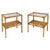 Mid-Century Side Tables in Rattan, Bamboo and Smoked Glass, Italy, 1970s, Set of 2 For Sale - Image 12 of 13