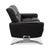 Michelle Leather Chrome Two-Seater Black Manual Function Sofa from Stressless For Sale - Image 11 of 14