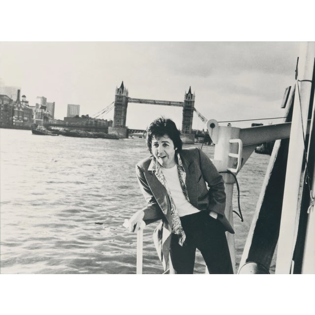 Henry Grossman, Paul McCartney, London Bridge, Black and White Photograph, 1970 For Sale