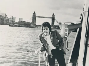 Henry Grossman, Paul McCartney, London Bridge, Black and White Photograph, 1970