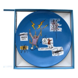 Jean-Michel Basquiat Ceramic Plate For Sale