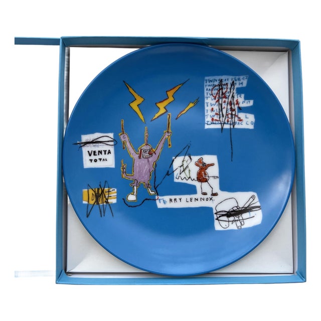 Jean-Michel Basquiat Ceramic Plate For Sale