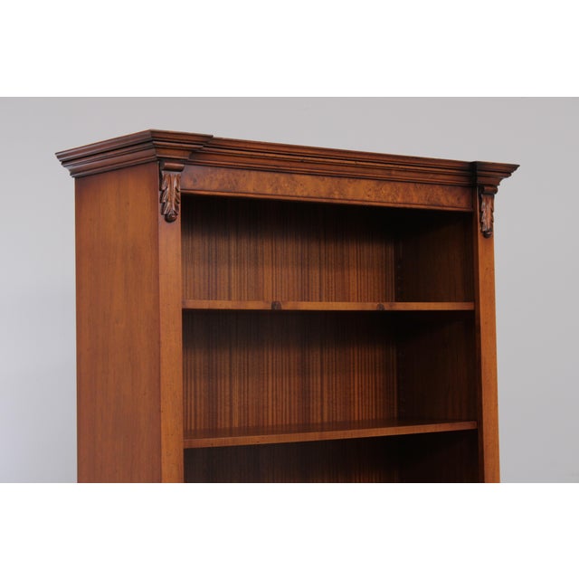 English English Style Walnut Open Bookcase For Sale - Image 3 of 11