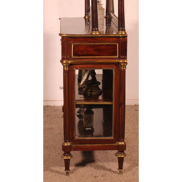 Louis XVI Display Cabinet in Mahogany For Sale - Image 11 of 15