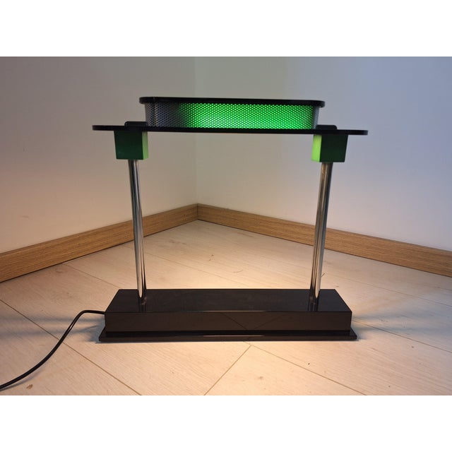 Mid-Century Modern Vintage Pausania Model Table Lamp by Ettore Sottsass for Artemide, 1980s For Sale - Image 3 of 11