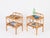 Stunning pair of French Riviera style nightstands, fully made of bamboo, rattan, and hand-woven wicker. These unique...
