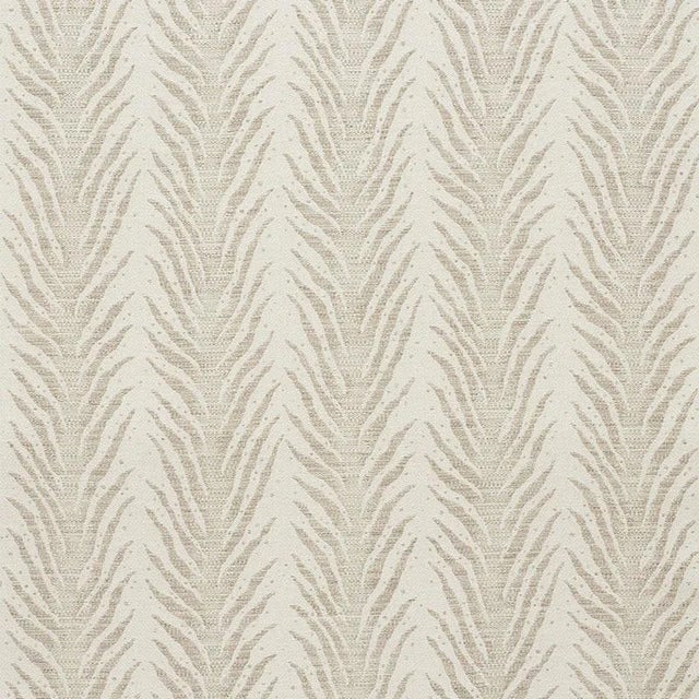 Schumacher X Celerie Kemble Creeping Fern Fabric in Dune For Sale