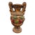 Mid 20th Century Large Neoclassical Swan-Handled Grape Urn / Pedestal Floor Vase, 28” For Sale