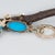 Metal Convertible Sleeping Beauty Turquoise & Diamond Earrings: Solid 14k Gold, 12x6mm, Pair For Sale - Image 7 of 7