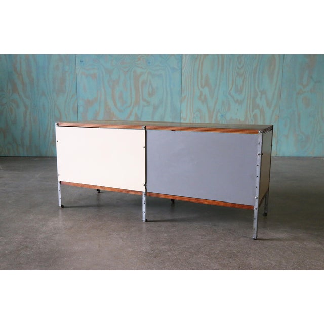 Brown 1950s 1st Gen Eames ESU100-n by Herman Miller Credenza Cabinet, Attributed For Sale - Image 8 of 16