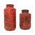 Red Fat Lava Vases from Scheurich Jura, West Germany, 1960s, Set of 2 For Sale - Image 6 of 14