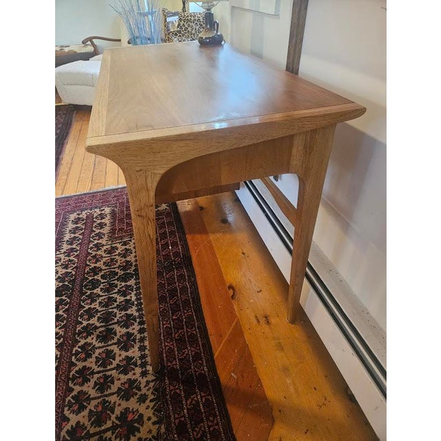 Brown Mid 20th Century MCM Drexel Profile Desk by John Van Koert For Sale - Image 8 of 13