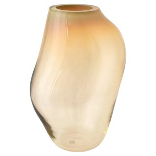 Supernova IV Amber Iridescent M Vase by ELOA For Sale