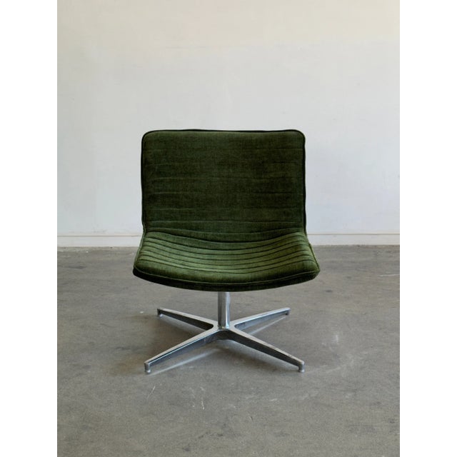 Swivel Lounge Chairs in Chenille For Sale In Los Angeles - Image 6 of 12