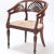 Wood Italian Walnut Open Arm Chairs With Cord Seats and Cut Out Design. Circa 1800. A Pair For Sale - Image 7 of 11
