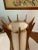 Mid-Century Modern Teak & Brass Swag Pendant Lamp in the Style of Adrian Pearsall For Sale In New York - Image 6 of 13