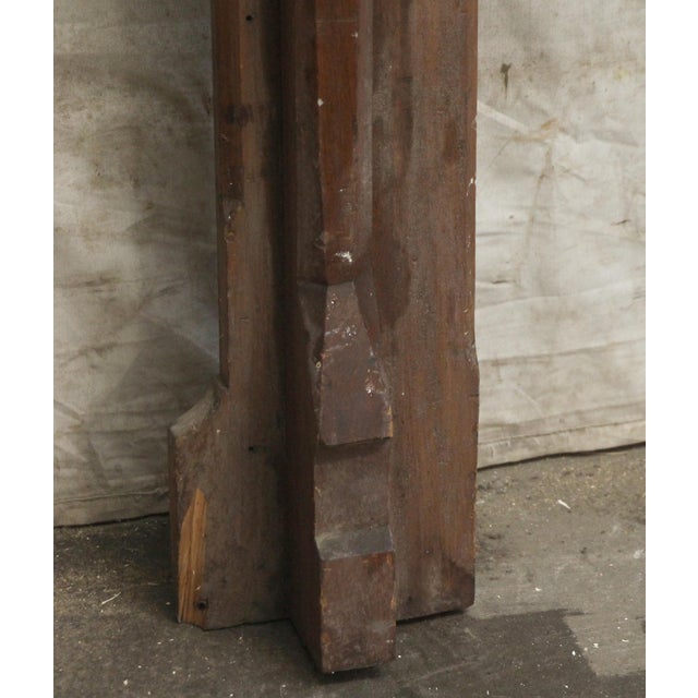 Wood Antique 5.75 Ft. Traditional Wooden Mantel For Sale - Image 7 of 8