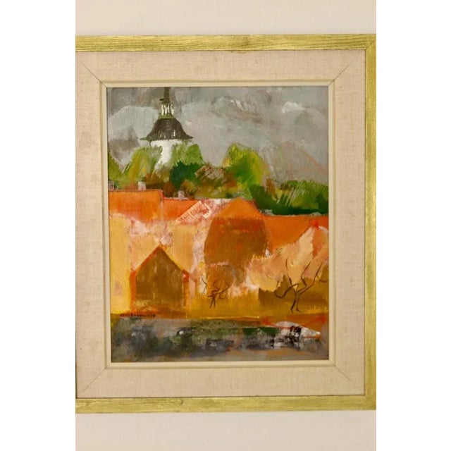 Marie Ekbom, Abstract Landscape, 1958, Oil, Framed For Sale - Image 8 of 11