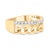 Immerse yourself in the opulence of the 10K Yellow Gold Diamond Cuban Link Ring Band, a marvel of craftsmanship that...
