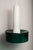 Vintage Two-Tone Pendant Light in White Opaline Glass and Green Transparent Glass, 1960s For Sale - Image 4 of 17