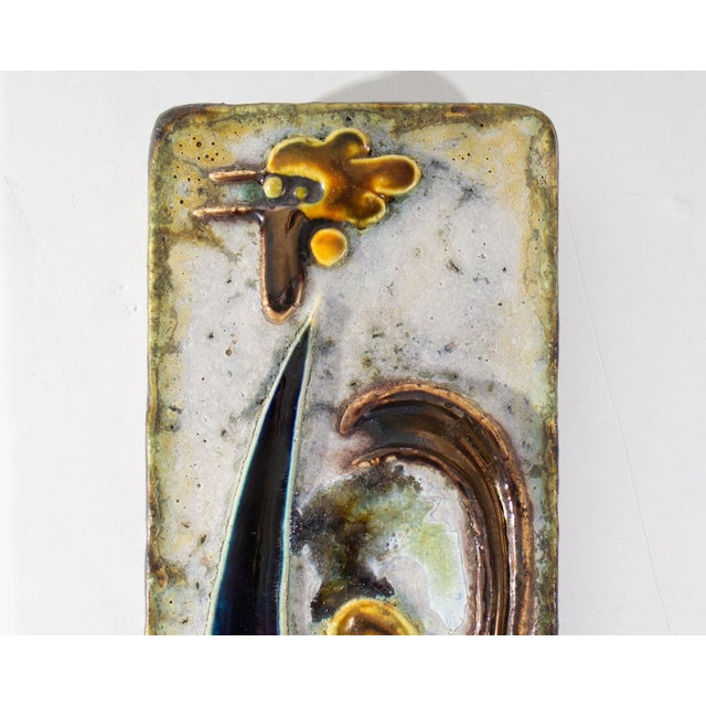 Mid 20th Century German Ceramic Wall Tile Plaque by Helmut Friedrich Schäffenacker For Sale - Image 5 of 7