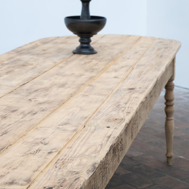 Large Wooden Communal Table, 20th Century, 1900 For Sale - Image 8 of 12