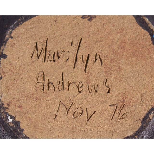 Marilyn Andrews 1976 Signed Studio Pottery Vessel For Sale In Indianapolis - Image 6 of 7