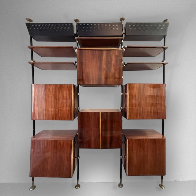 Floor-to-Ceiling Bookcase with Lighting Elements For Sale - Image 11 of 11