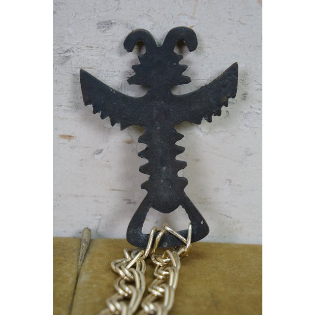 Vintage Folk Art Columbian Totem String of Bells Garland Wind Chime 29" For Sale - Image 4 of 9