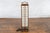 Japanese Vintage Tall Japanese Square Rice Paper Panel Table Lamp For Sale - Image 3 of 12