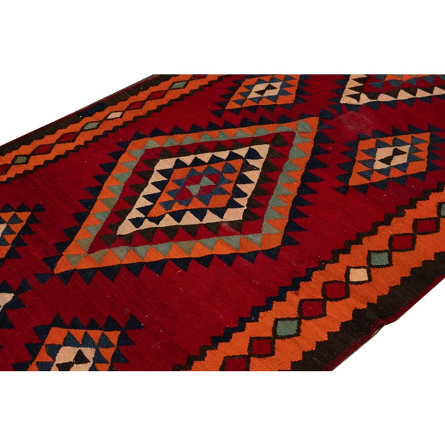 Mid-20th Century Vintage Kilim Rug 5' 2" X 12' 7'' For Sale - Image 10 of 13
