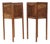 Antique 19th Century Walnut Tray-Top Nightstands, Set of 2 For Sale