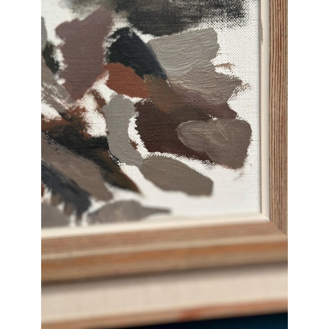 B. Person, Absract, 1950s, Oil Painting on Canvas, Framed For Sale - Image 10 of 18
