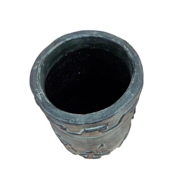 Vintage Brutalist Floor Vase by Fco. Figueras, La Bisbal, Spain, 1960s For Sale - Image 6 of 7