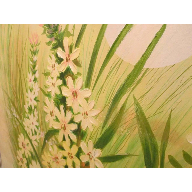 Mid 20th Century Textured Butterfly Painting Signed Andersen, Framed For Sale - Image 4 of 5