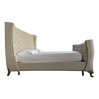 Custom Gabriella King Bed by Henredon For Sale