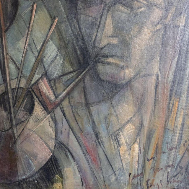 The Artist and His World, Oil on Canvas For Sale - Image 4 of 7