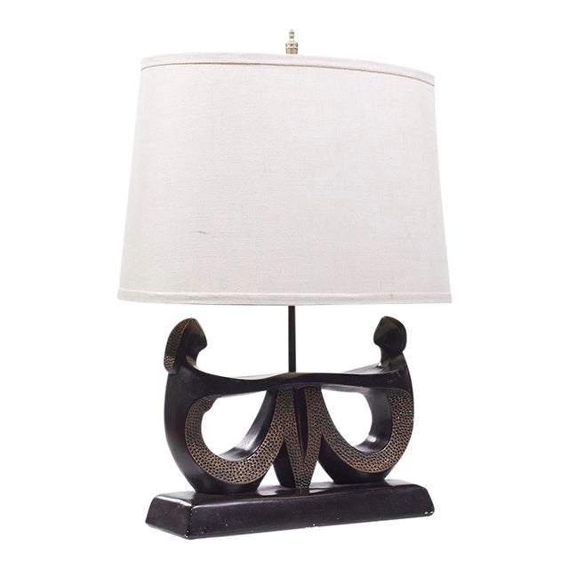 Frederic Weinberg Style f.a.i.p. Mid Century Figurative Table Lamp For Sale