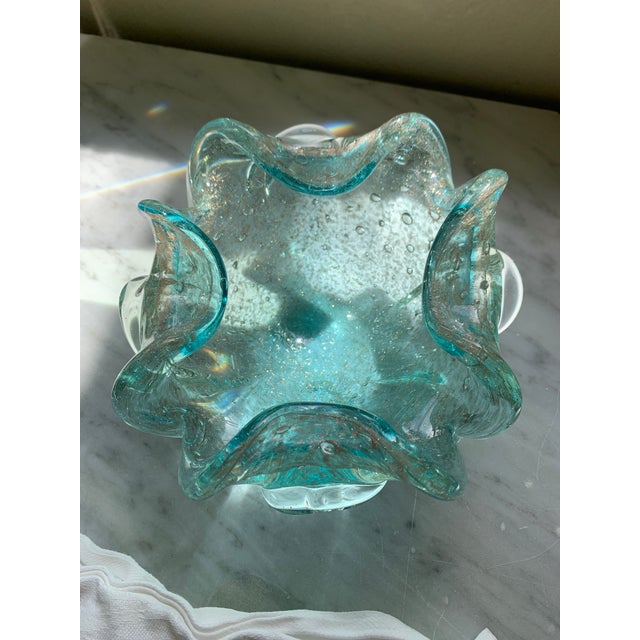 Mid-Century Modern 1960s Murano Art Glass Bowl or Catchall For Sale - Image 3 of 12