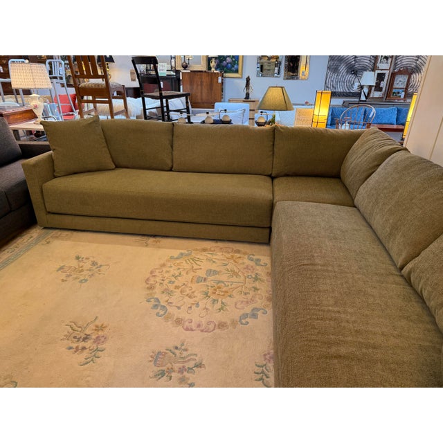 Contemporary Crate & Barrel Gather Sectional Sofa For Sale - Image 3 of 12